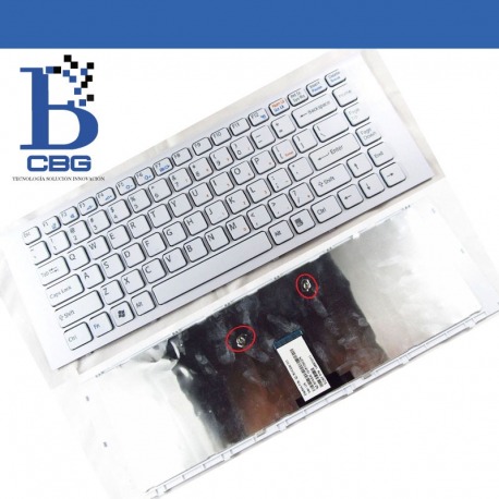 Teclado Sony Vaio VPCEG,Blanco 