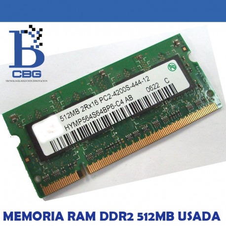 Memoria Ram DDR2 512Mb Usada